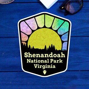 Shenandoah National Park Decal Sticker Vinyl 3.2&quot; x 3.75&quot; Virginia Laptop Vinyl