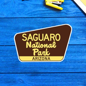 Saguaro Forest National Park Arizona Travel Sticker Decal 3.75&quot; Vinyl
