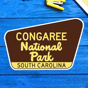 Congaree National Park South Carolina Sticker 3.75&quot; Vinyl Decal