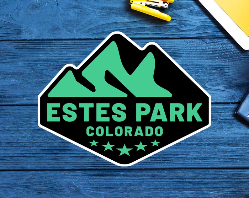 Estes Park Rocky Mountain National Park 3.75 Sticker Decal Colorado image 1