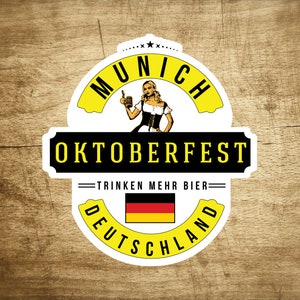Oktoberfest Octoberfest Munchen Munich Decal Sticker 2.75&quot; x 3&quot; Germany