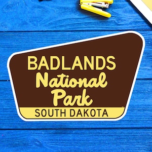 Badlands National Park South Dakota Sticker 3.75&quot; Vinyl Decal