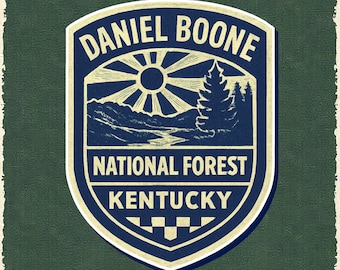 Daniel Boone National Forest Aufkleber Aufkleber 3,75 "Kentucky Park Vinyl Urlaub Reise Souvenir Geschenk Wasserfest