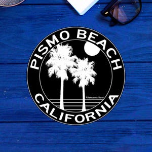 Pismo Beach, California 3&quot; Decal Sticker Surfing Pacific Ocean Surf Travel Vacation Souvenir