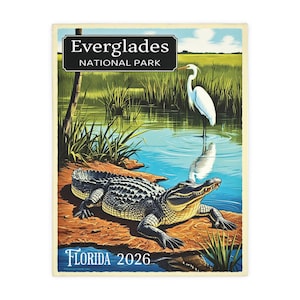 Everglades National Park Florida Blanket Gift Souvenir Vacation Travel Alligator
