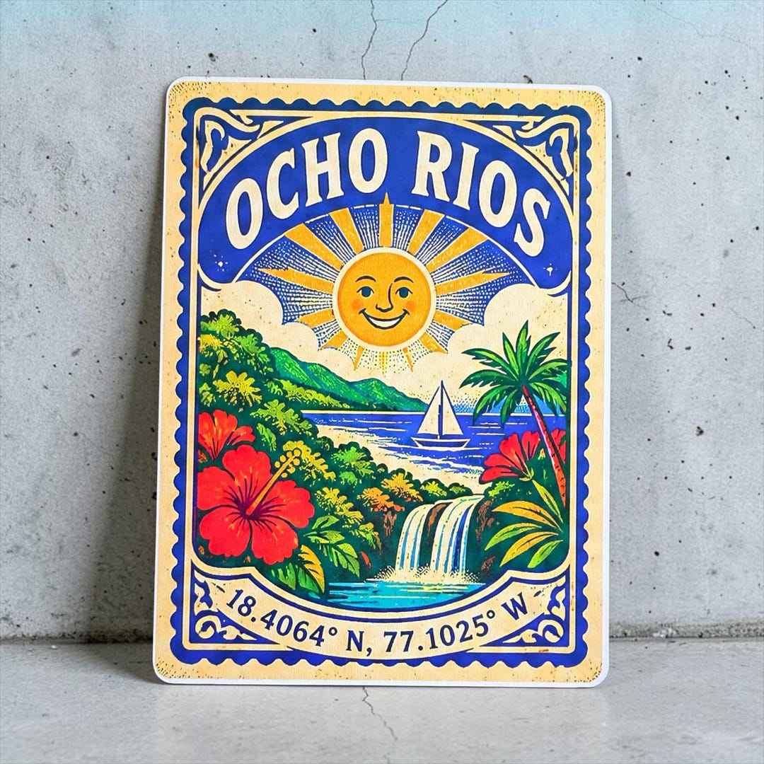 Ocho Rios Jamaica Sticker Travel Vacation Souvenir Decal Thick 6 Mil ...