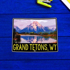 Grand Teton National Park Wyoming Sticker Zustand 10 x 3 Zoll