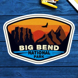 2x Big Bend National Park Texas Travel Sticker Decal 15&quot; wide Vinyl