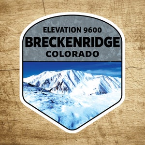 Ski Breckenridge Colorado Decal Sticker  2 3/4&quot; x 3 1/4&quot; Skiing Snowboarding