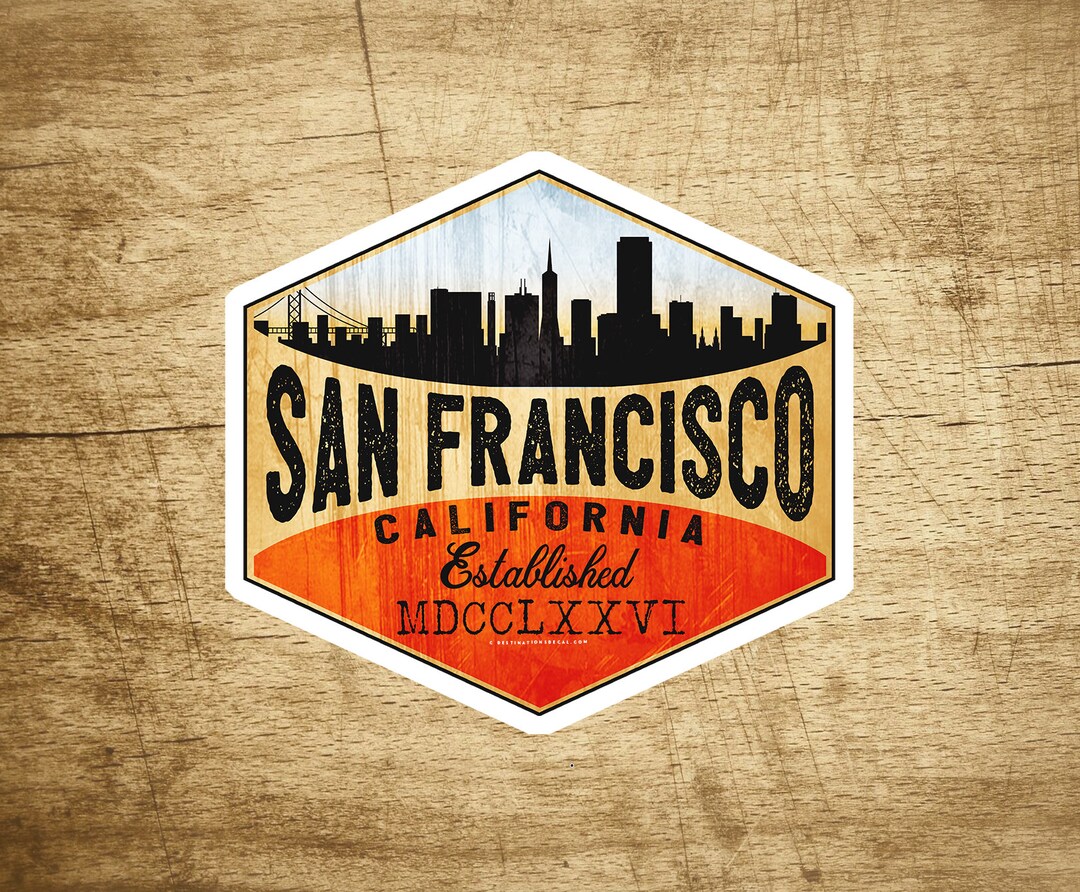 Sf Sticker San Francisco Vinyl Decal Sticker 3