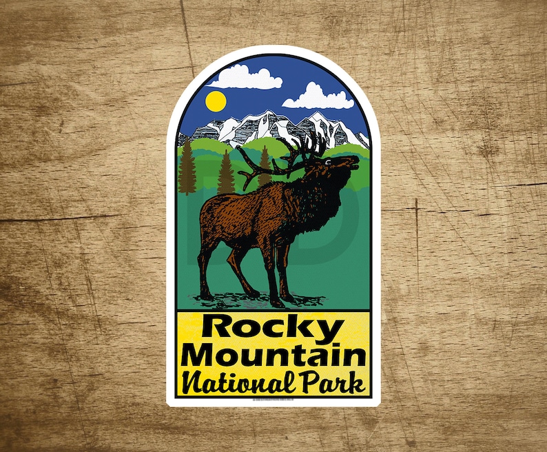 Rocky Mountain National Park Sticker Decal Colorado Vinyl Etsy