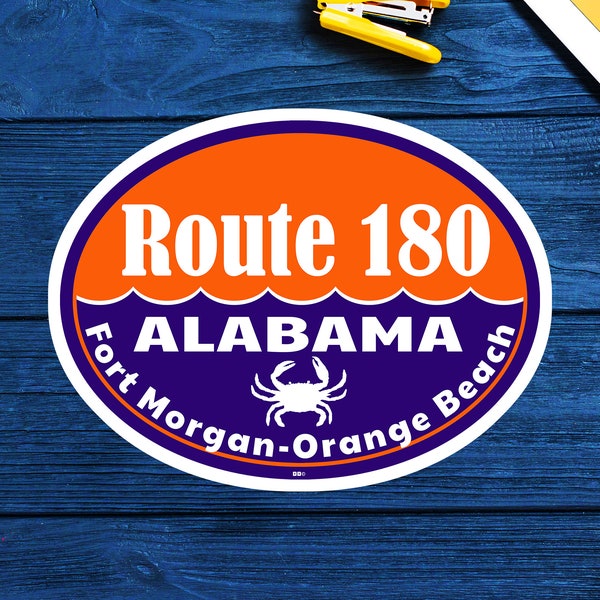 Orange Beach Alabama Stickers Etsy