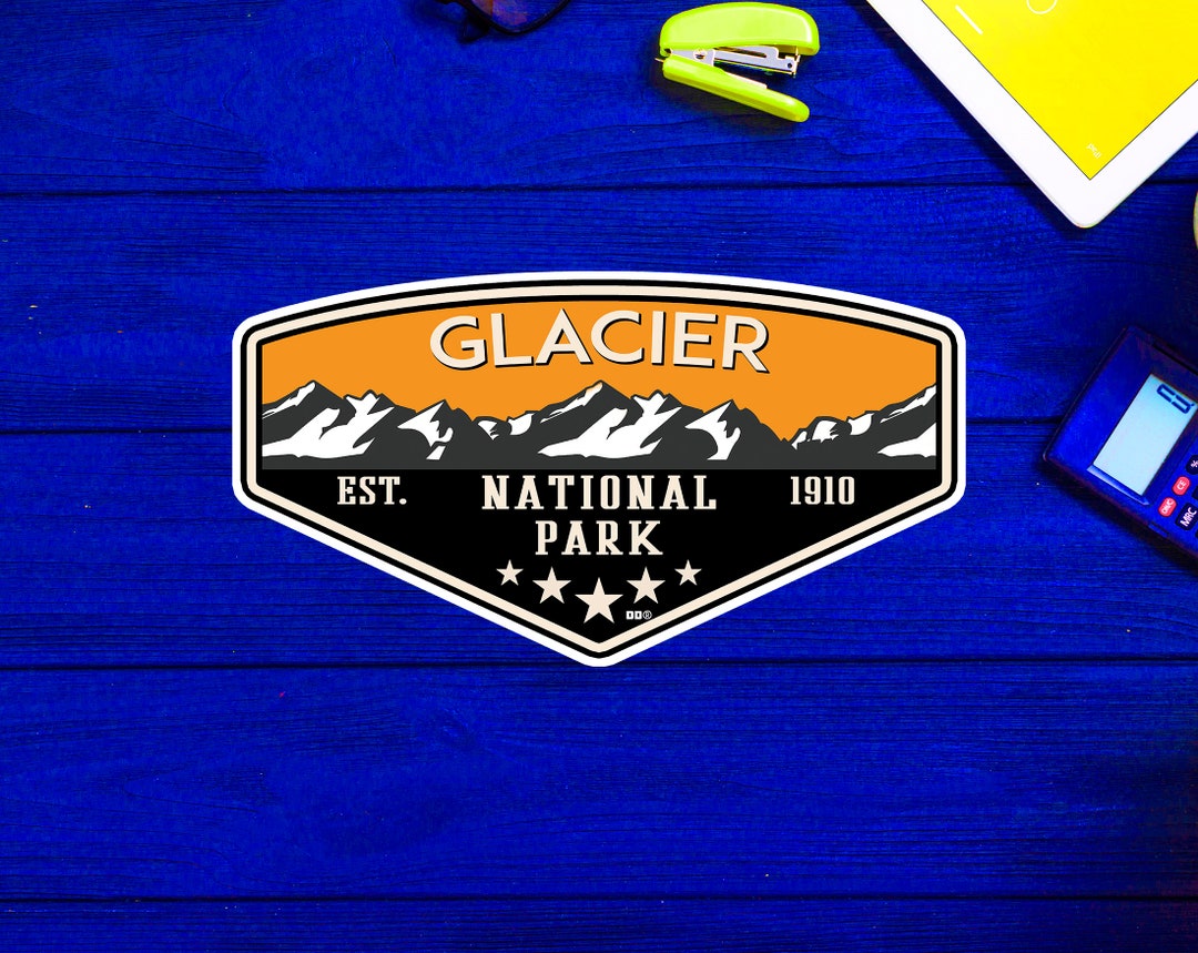 Glacier National Park Decal Sticker 3.75" X 2.25" Vinyl - Etsy