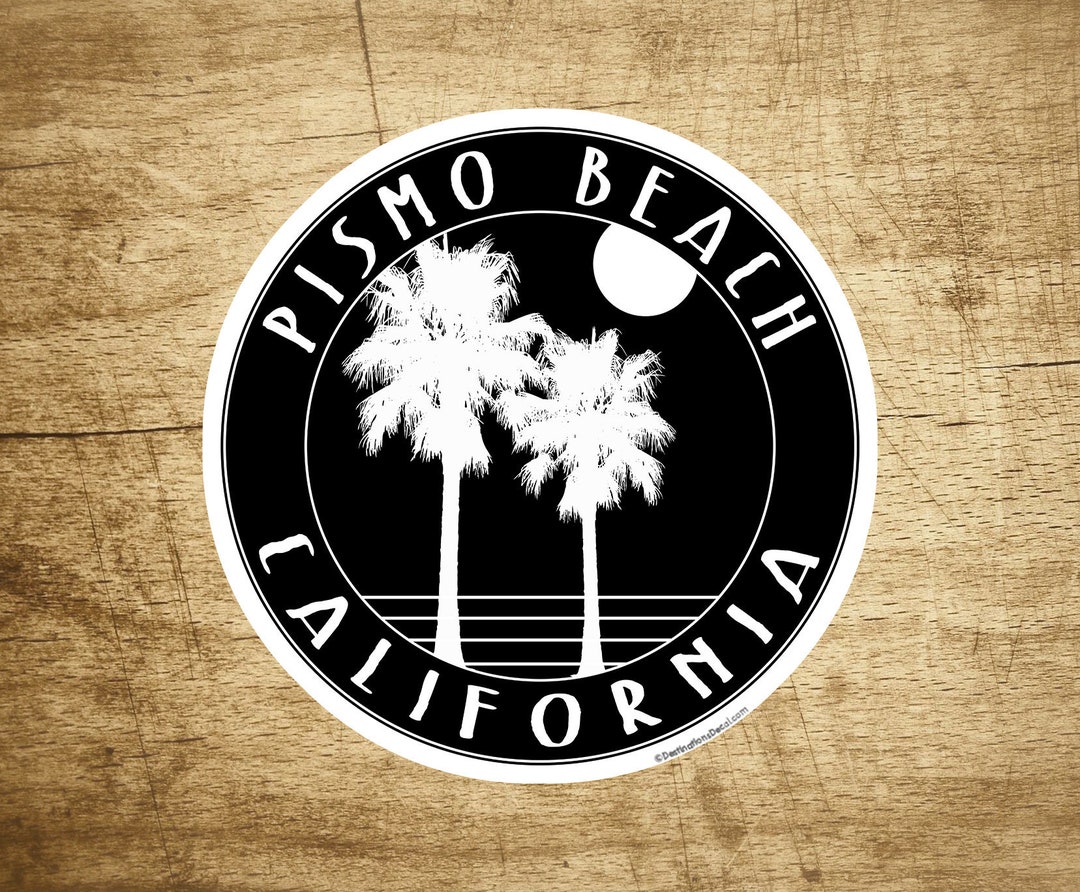 Psmo Beach Calforna Decal Stcker 3.75 X 2.25 Surf Los Angeles