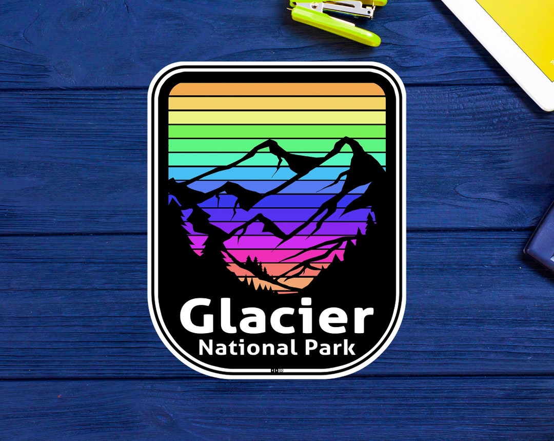 Glacier National Park Sticker Decal Washington 3.9" - Etsy