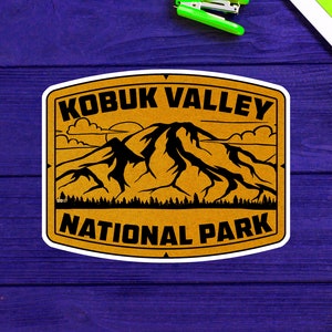Kobuk Valley National Park Sticker 3.75&quot; Alaska AK Vinyl Indoor Outdoor