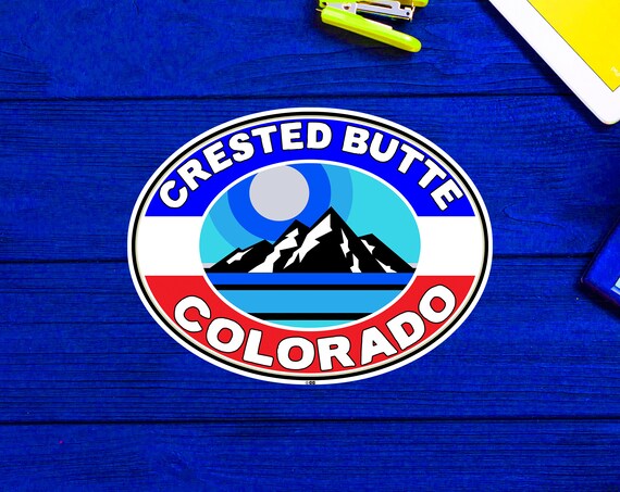 Crested Butte Sticker Decal 2" Mountain Ski Colorado Resort PO 