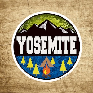 YOSEMITE NATIONAL PARK California Vinyl Sticker Mountain Hiking Camping Climbing Decal 3&quot;