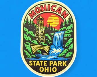 Mohican State Park Decal 3" to 5" Sticker Ohio Vinyl Indoor Or Outdoor
