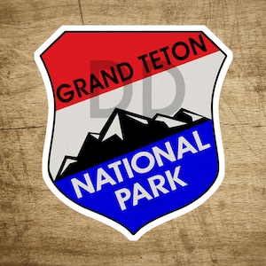 GRAND TETON National Park Wyoming Mountains Aufkleber 3,3 "x 3" Abziehbilder Aufkleber