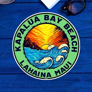Kapalua Bay Beach Maui Sticker Decal 3&quot; To 5&quot; Vinyl Made In USA NEW