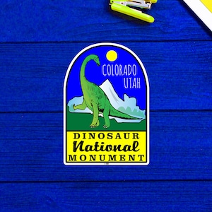 Dinosaur National Monument Utah Sticker Vintage Decal 3.9&quot;
