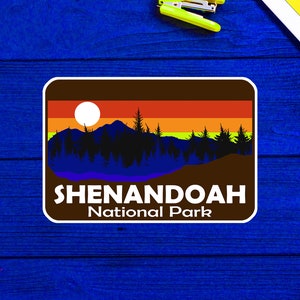 Shenandoah National Park Virginia Vinyl Decal Sticker 4&quot;