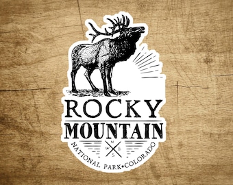 Rocky Mountain National Park 4" X 2.6" Sticker Decal Colorado Vinyl