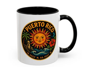 Puerto Rico souvenirmugg | Semestermuggar för resor 280 g eller 450 g