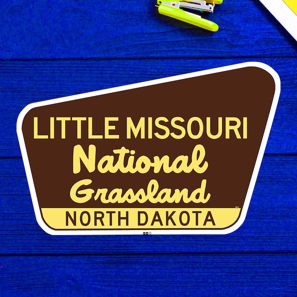 Little Missouri National Grassland North Dakota 3.75"x 2.5"