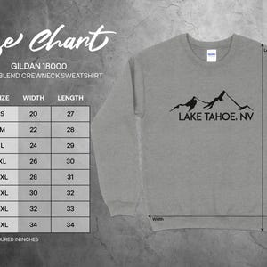 Lake Tahoe NV T-Shirt, Mountain Graphic Tee, Nature Lover's Shirt, Adventure Apparel, Outdoor Enthusiast Gift, Travel Souvenir, Hiking Shirt image 4