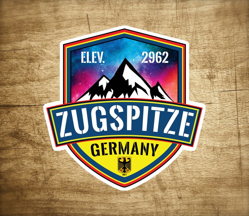 Ski Zugspitze Decal 3 Sticker Germany Skiing Wetterstein Mountains Garmisch image 1