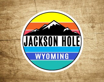 JACKSON HOLE WYOMING 3" Decal Sticker Mountain Skiing Ski Snowboard