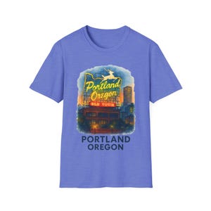 Portland Oregon Softstyle T-Shirt, lässiges T-Shirt, Reise-Souvenir-Shirt - Unisex-Kleidung, trendiges Top, bequemes T-Shirt, Urlaubs-Shirt, Geschenk Bild 8