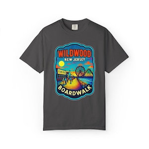 T-shirt Wildwood Boardwalk, T-shirt Summer Beach Vibes, T-shirt rétro unisexe, cadeau Jersey Shore, vêtements amusants pour les vacances image 10