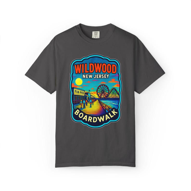 T-shirt Wildwood Boardwalk, T-shirt Summer Beach Vibes, T-shirt rétro unisexe, cadeau Jersey Shore, vêtements amusants pour les vacances image 10
