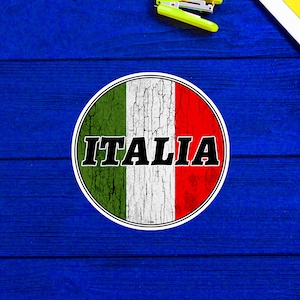 Italia Flag Italy Italian Rome Venice Florence Sticker 3&quot;