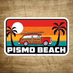Pismo Beach California Decal Sticker 3.75&quot; X 2.25&quot; Surf Los Angeles Surfing
