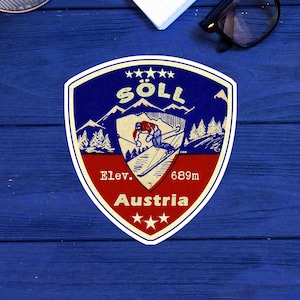 Ski Söll Decal 3.25&quot; Sticker Austria Skiing