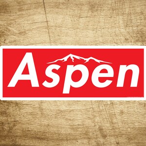 Adesivo per sci Aspen Colorado 3,75" x 1,5" Sci Snowboard