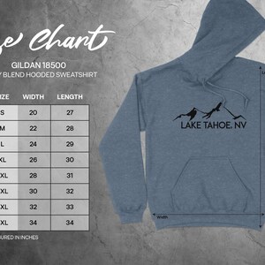 Lake Tahoe NV T-Shirt, Mountain Graphic Tee, Nature Lover's Shirt, Adventure Apparel, Outdoor Enthusiast Gift, Travel Souvenir, Hiking Shirt image 5