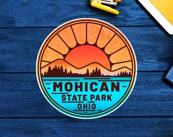 Mohican State Park Decal 3" to 5" Sticker Ohio Vinyl Indoor Or Outdoor