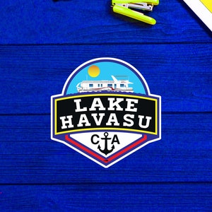 Lake Havasu California Decal Sticker 3&quot; Houseboat House Boat Boating Water Skiing