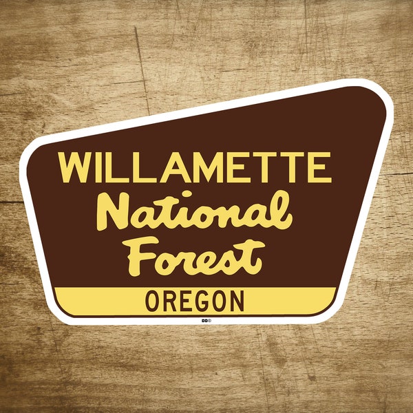 Willamette National Forest Decal Sticker 3.75" x 2.5" Oregon Park Vinyl