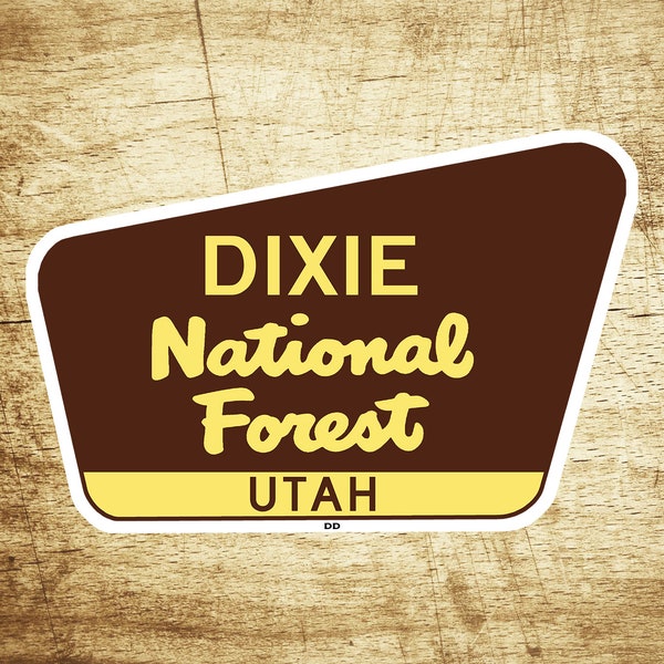 Dixie National Forest Decal Sticker 3.75" x 2.5" Utah Park Vinyl