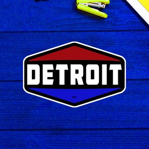 Detroit Michigan Decal 4&quot; Sticker Vinyl