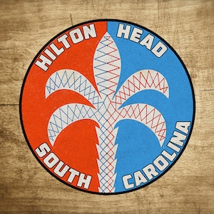 Hilton Head South Carolina Beach sticker sticker 3&quot; eiland auto laptop bumper vrachtwagen