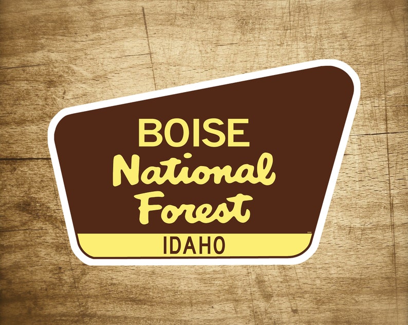 Boise National Forest Decal Sticker 3.75 x 2.5 Idaho Park Vinyl image 1