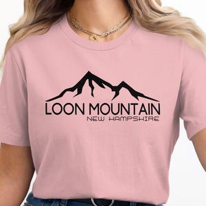 Loon Mountain New Hampshire T-Shirt, Outdoors Graphic Tee, Mountain Lover Shirt, Nature Adventure Top, Hiking Enthusiast Gift