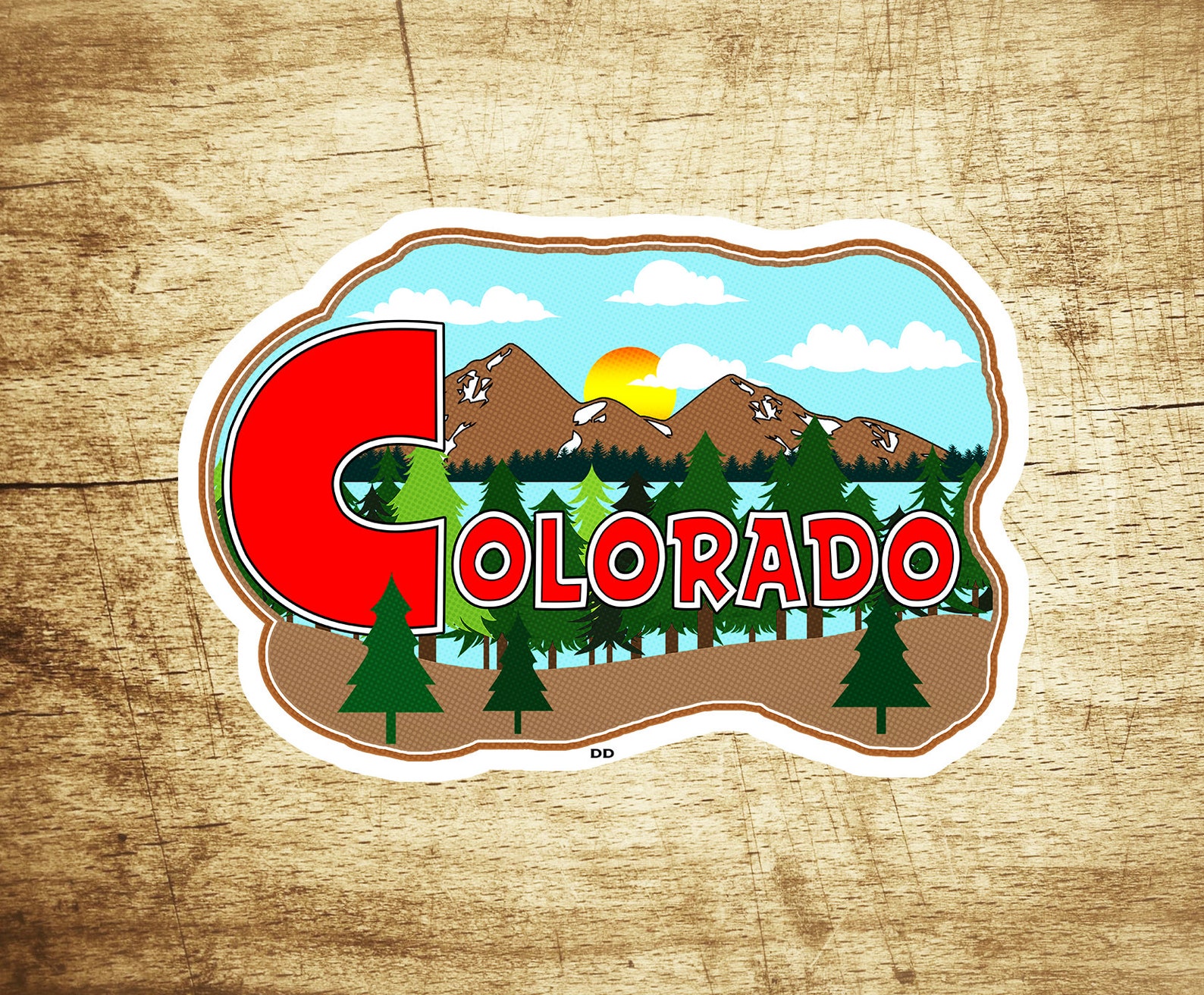 Ski Colorado Decal Sticker 3.75 X 2.5 Skiing | Etsy